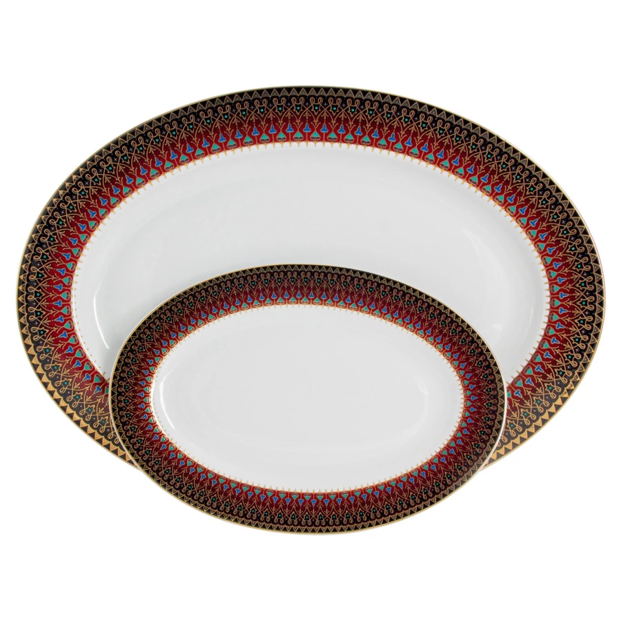 Сервиз столовый Midori Бухара 50 предметов на 12 персон, фарфор твердый, п/к