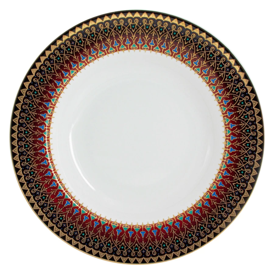 Сервиз столовый Midori Бухара 50 предметов на 12 персон, фарфор твердый, п/к