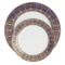 Сервиз столовый Midori Византия 50 предметов на 12 персон, фарфор твердый, синий с золотым, п/к