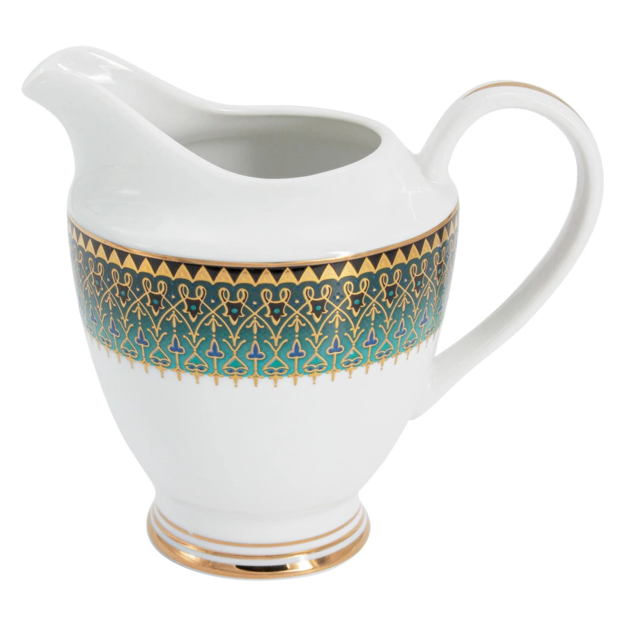 Сервиз чайный  Midori Бухара 23 предмета на 6 персон, фарфор твердый, зеленый, п/к