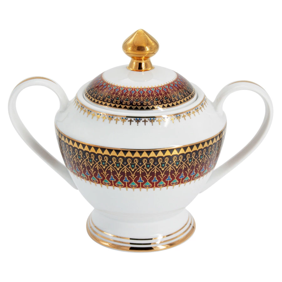 Сервиз чайный  Midori Бухара 42 предмета на 12 персон, фарфор твердый, п/к