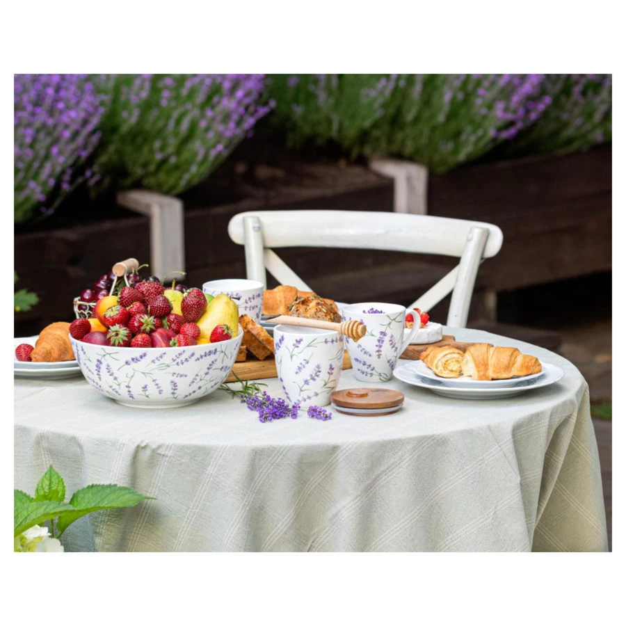 Ваза для фруктов My Ceramic Story Лаванда 25 см, 2,6 л, керамика