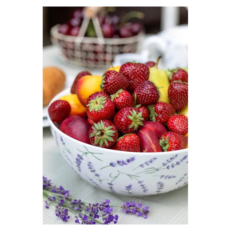 Ваза для фруктов My Ceramic Story Лаванда 25 см, 2,6 л, керамика