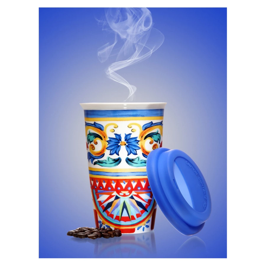 Термостакан My Ceramic Story Сицилия 330 мл, фарфор твердый