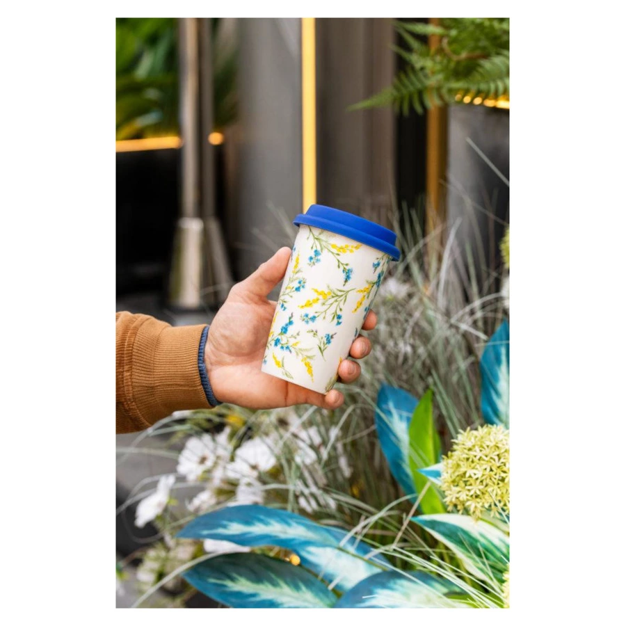 Термостакан My Ceramic Story Весна 330 мл, фарфор твердый