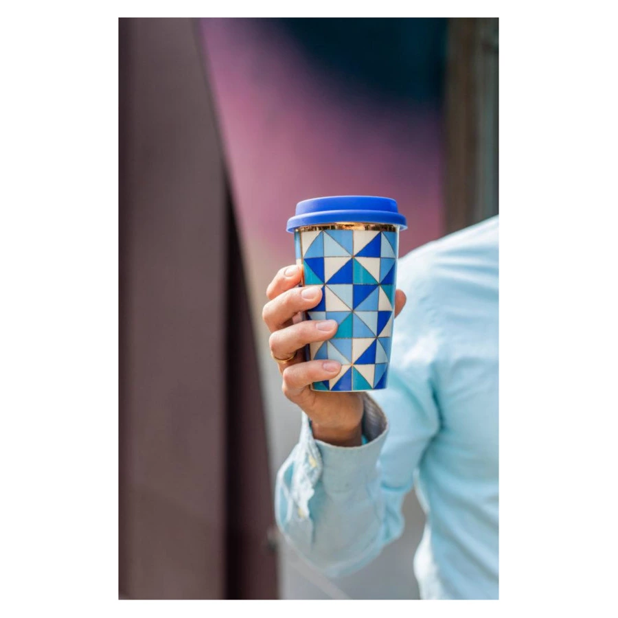 Термостакан My Ceramic Story Адзурро 330 мл, фарфор твердый