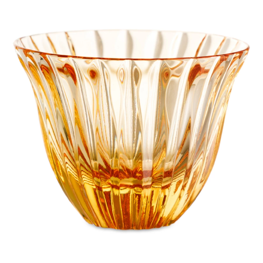 Пиала для чая ГХЗ Каскад 4,6 см, хрусталь, янтарный