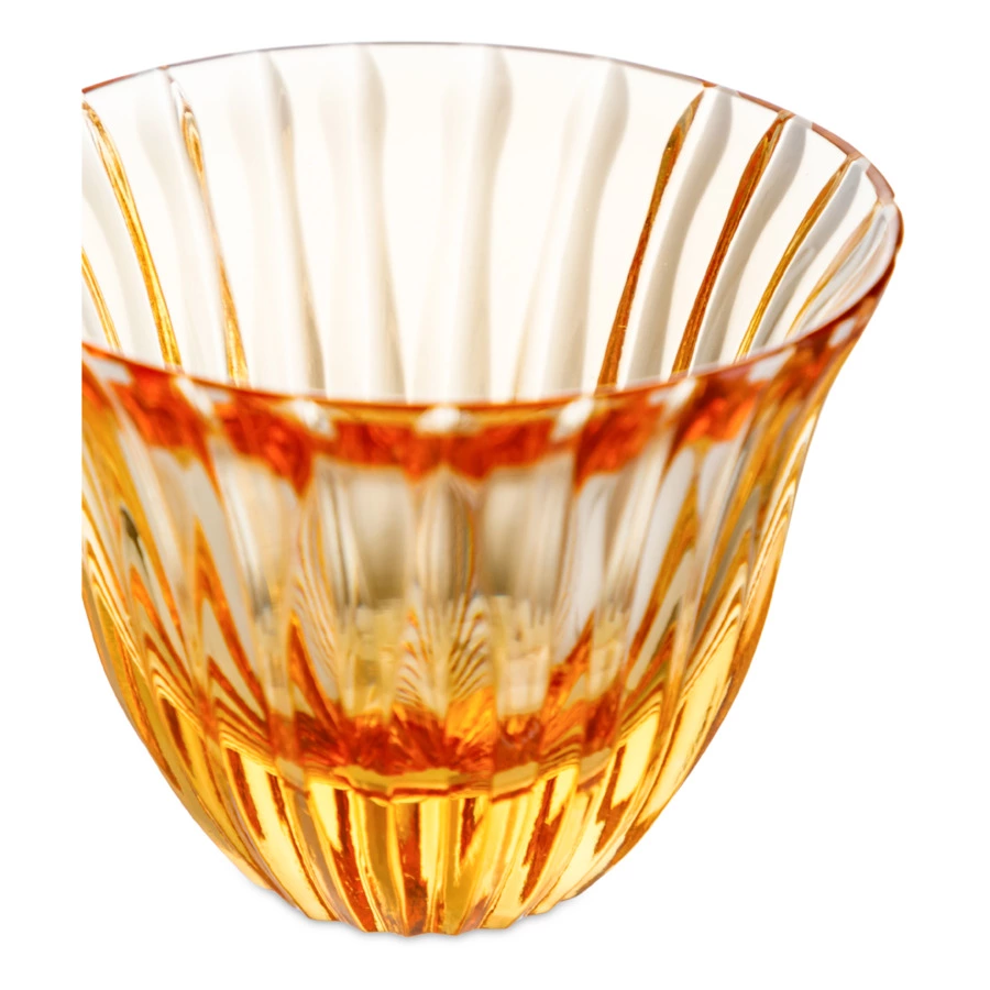 Пиала для чая ГХЗ Каскад 4,6 см, хрусталь, янтарный