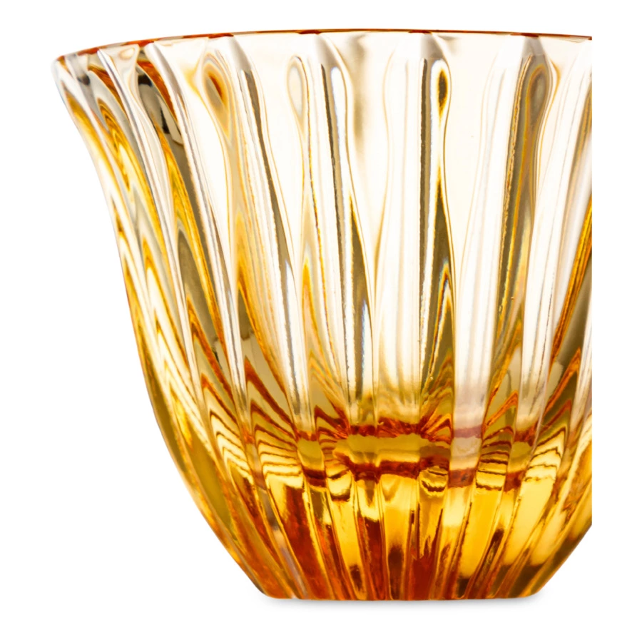 Пиала для чая ГХЗ Каскад 4,6 см, хрусталь, янтарный