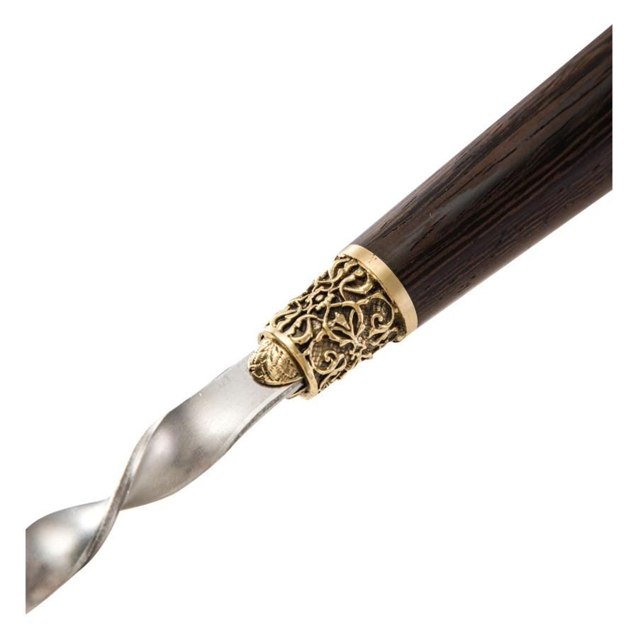 Набор шампуров в кожаном чехле с мангалом Город подарков Удачная охота 70 см, п/к