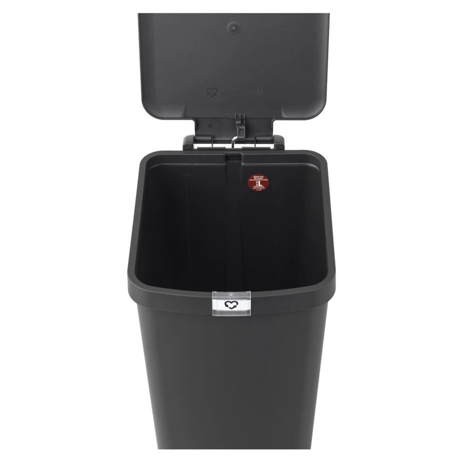 Бак для мусора с педалью Brabantia Step Up 66,6см, 40 л, пластик, темно-серый