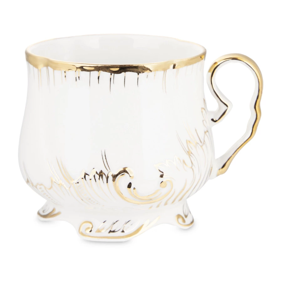 Чашка с блюдцем Промыслы Вербилок Кузнецовская, фарфор твердый