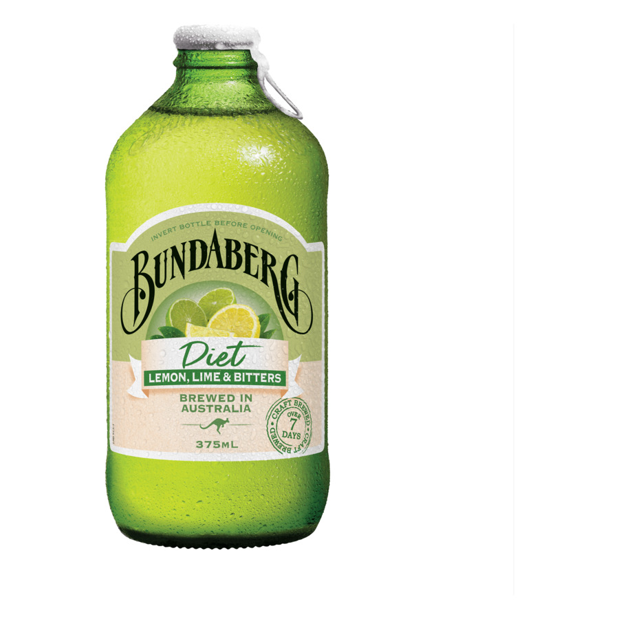 Напиток газированный безалкогольный Bundaberg Diet Lemon Lime & Bitters низкокалорийный 375 мл