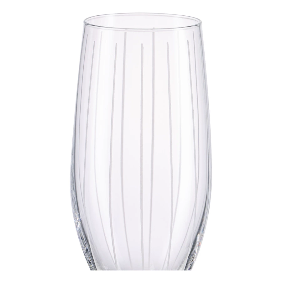 Бокал для шампанского Mikasa Cheers 400 мл, хрустальное стекло, вертикальный рисунок