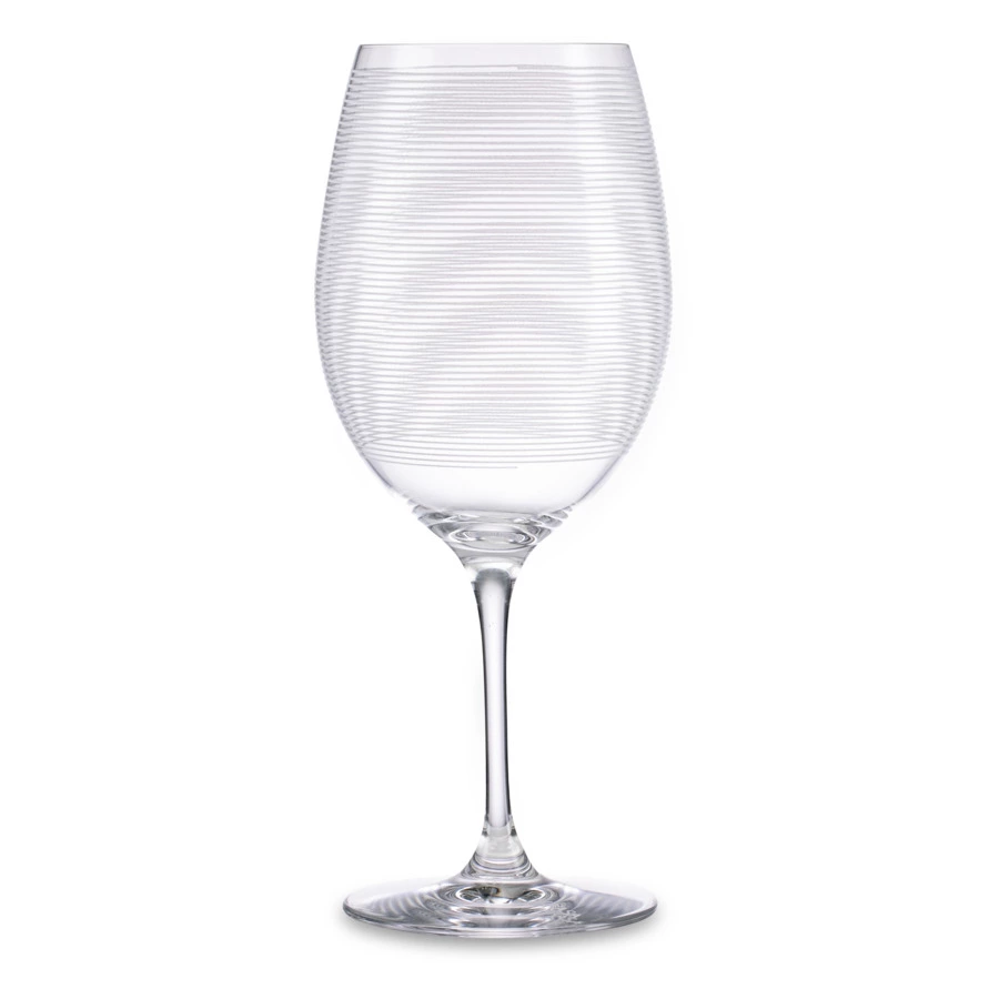 Бокал для красного вина Mikasa Cheers 685 мл, хрустальное стекло, горизонтальный рисунок