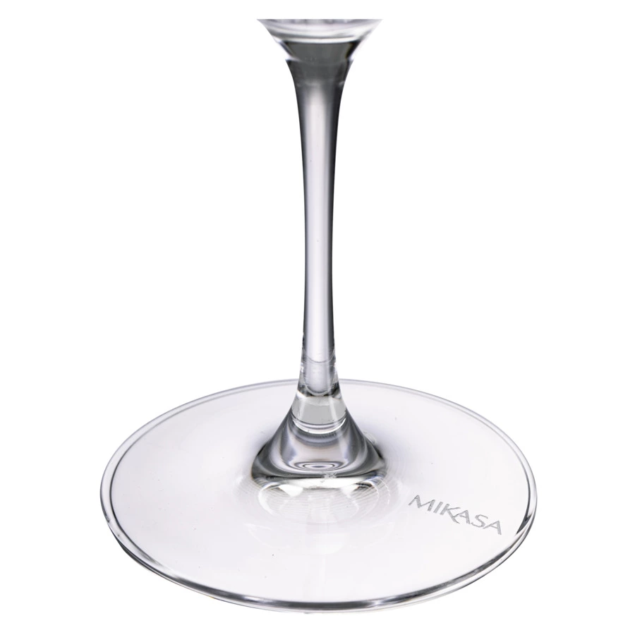 Бокал для красного вина Mikasa Cheers 685 мл, стекло, серебристый декор, спираль