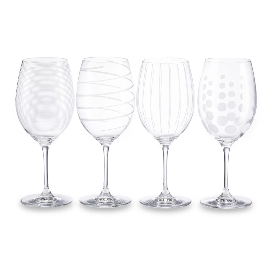 Бокал для красного вина Mikasa Cheers 685 мл, хрустальное стекло, круги