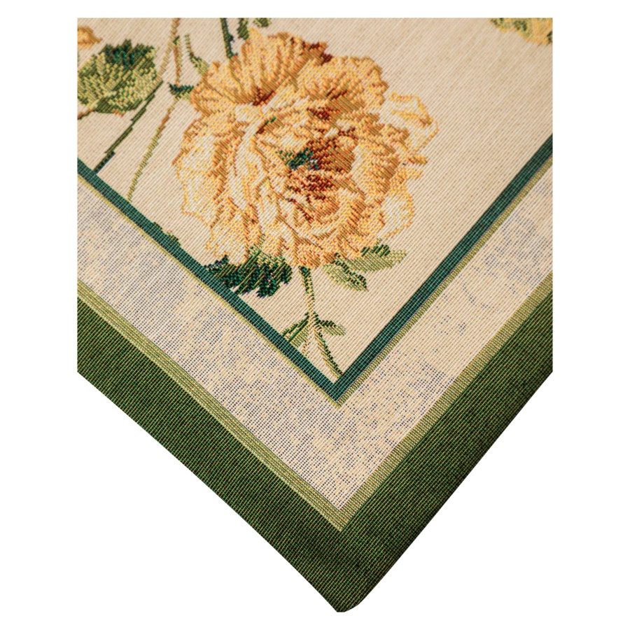 Наволочка Mix&Match Home Королевский пион 45х45 см, гобелен, бежевая