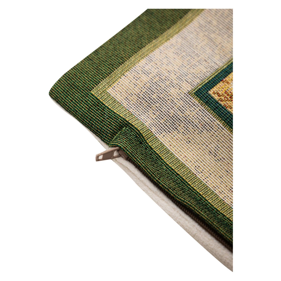 Наволочка Mix&Match Home Королевский пион 45х45 см, гобелен, бежевая