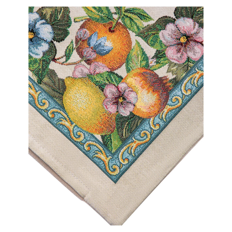 Наволочка Mix&Match Home Лимонад 44х44 см, гобелен, бежевая