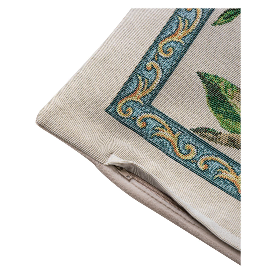 Наволочка Mix&Match Home Лимонад 44х44 см, гобелен, бежевая