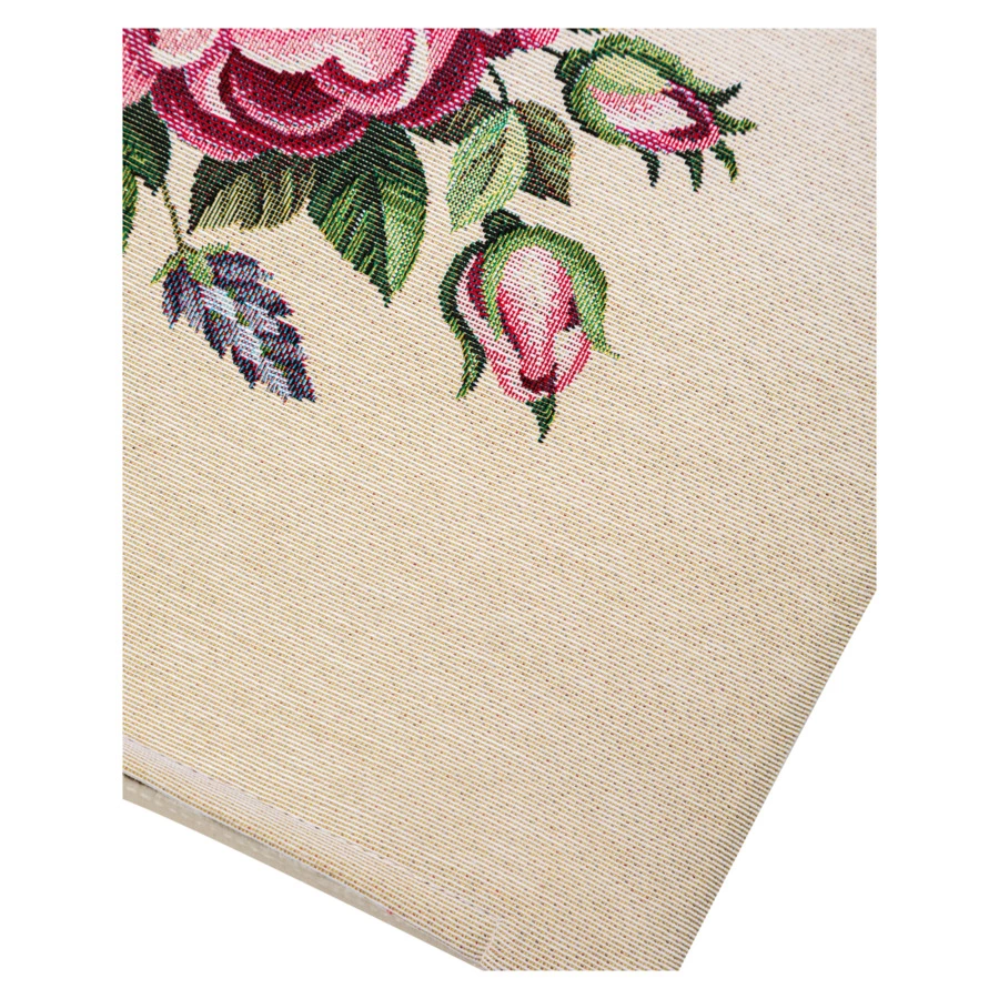 Наволочка Mix&Match Home Розовое утро 45х45 см, гобелен, бежевая