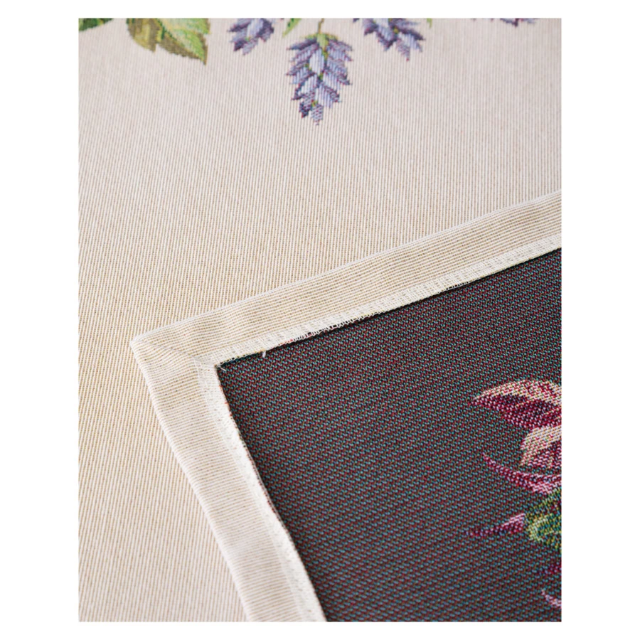 Скатерть прямоугольная Mix&Match Home Розовое утро 140х180 см , гобелен, бежевая