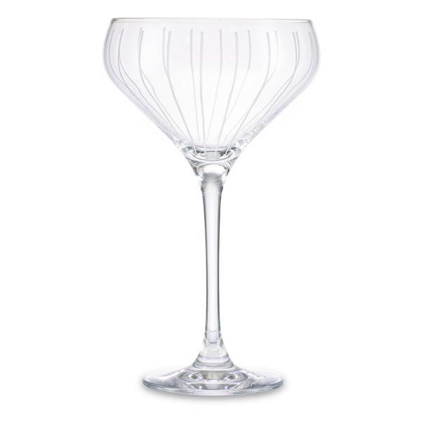 Креманка для шампанского Mikasa Cheers 400 мл, хрустальное стекло, вертикальный узор
