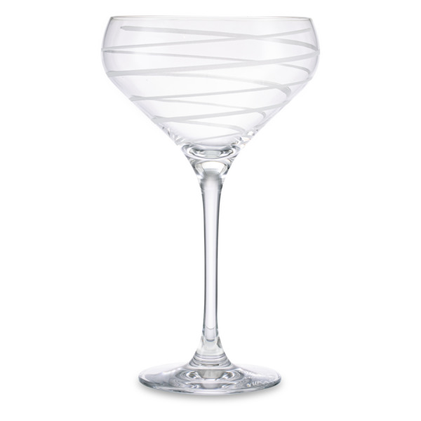 Креманка для шампанского Mikasa Cheers 400 мл, хрустальное стекло, спираль