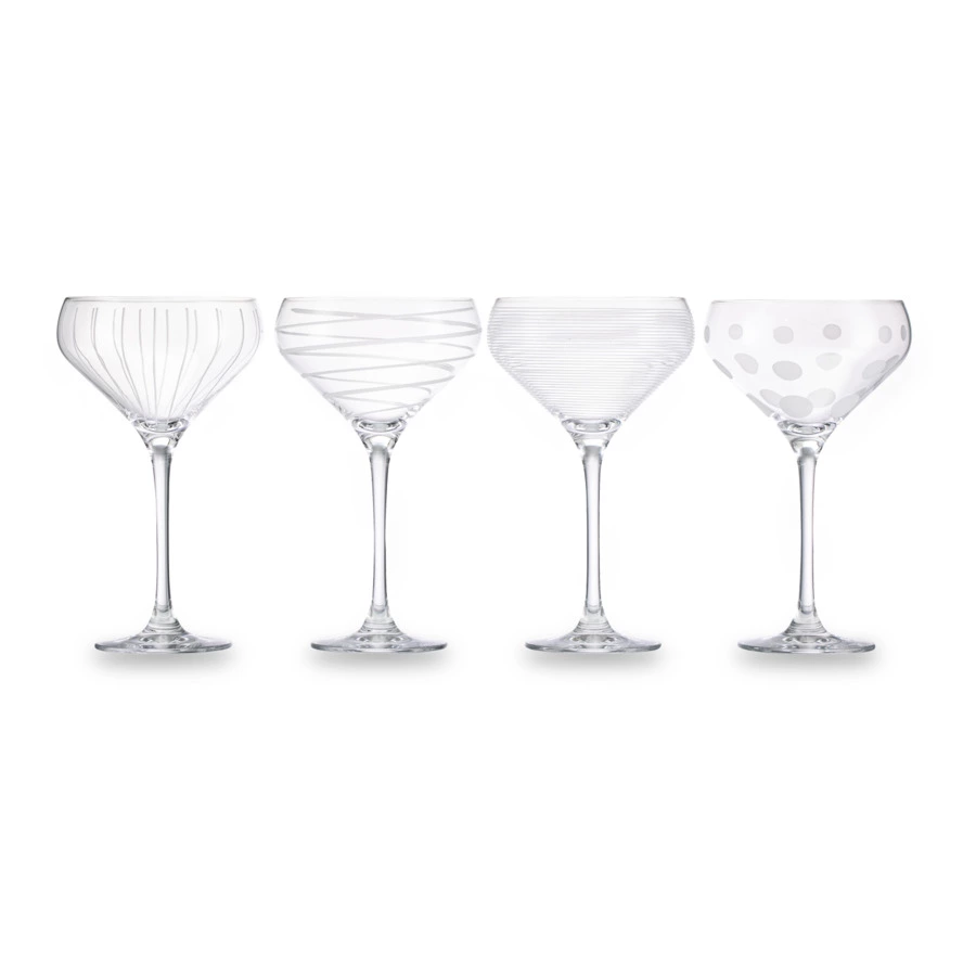 Креманка для шампанского Mikasa Cheers 400 мл, хрустальное стекло, круги