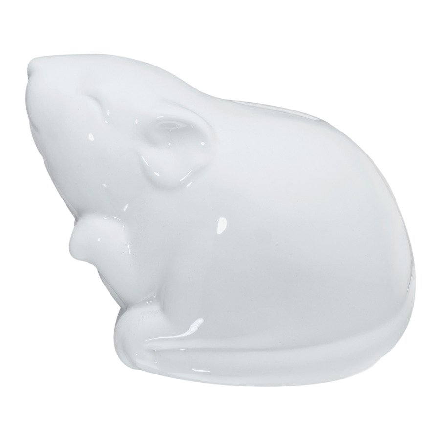 Копилка My Ceramic Story Белая мышка 17 см, керамика