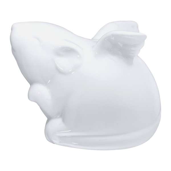 Копилка My Ceramic Story Белая мышка с крыльями 17 см, керамика