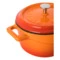 Кокотница с крышкой LAVA d10 см, 350 мл, чугун, оранжевая