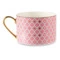 Чашка чайная с блюдцем ИФЗ Идиллия Коралл 250 мл, фарфор твердый