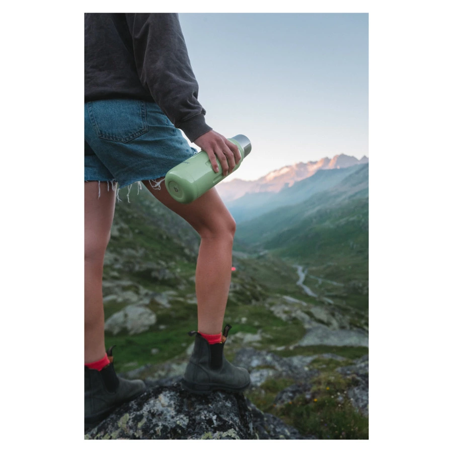 Термос для напитков вакуумный Bobber Flask-1000 Mint Cooler 1 л, сталь нержавеющая, мятный