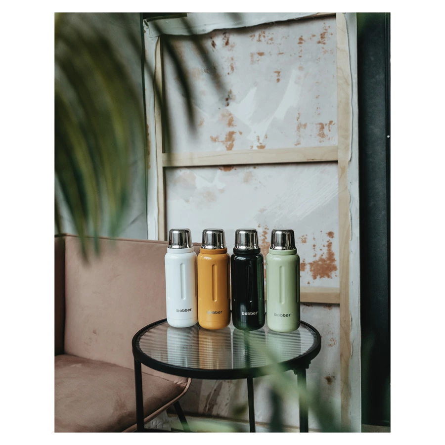 Термос для напитков вакуумный Bobber Flask-1000 Mint Cooler 1 л, сталь нержавеющая, мятный