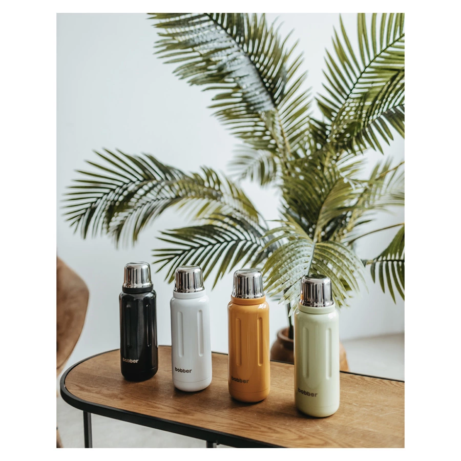 Термос для напитков вакуумный Bobber Flask-1000 Mint Cooler 1 л, сталь нержавеющая, мятный