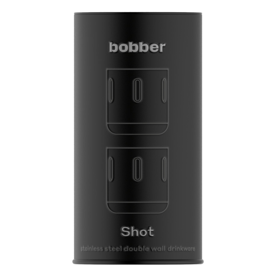 Набор стаканов Bobber Shot-100 Matte100 мл, 2 шт, сталь нержавеющая, серебристый матовый