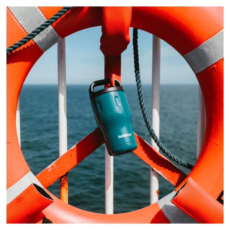 Термос для напитков вакуумный Bobber Tumbler-350 Deep Teal 350 мл, сталь нержавеющая, темно-бирюзовы