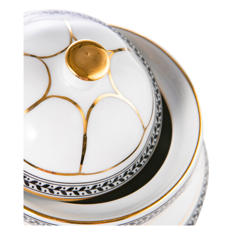 Сервиз чайно-столовый Cmielow Berni Дипломат на 6 персон 26 предметов, фарфор твердый, белый - Sale