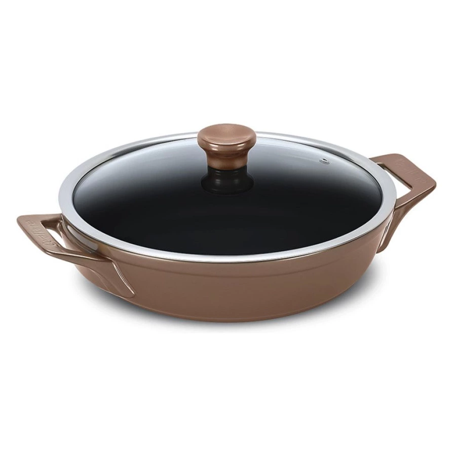 Сотейник со стеклянной крышкой Ceraflame Clear 28 см, 2,5 л, медный