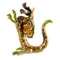 Сувенир Золотая Хохлома Дракон №2 20х19х15 см, дерево