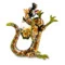 Сувенир Золотая Хохлома Дракон №2 20х19х15 см, дерево