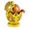 Сувенир Хохломская Роспись Дракон в яйце №4 12,5х8х10 см, дерево
