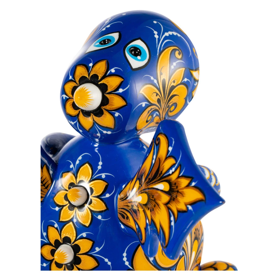 Сувенир Золотая Хохлома Дракон №5 15х17х13 см, дерево, цвет в асс.