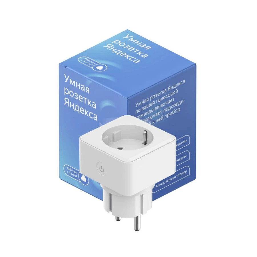 Розетка умная Яндекс YNDX-0007W, белая