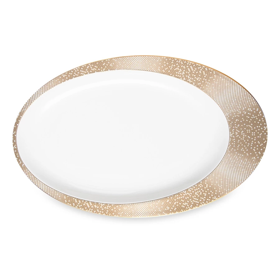 Сервиз столовый Narumi Золотая пыль на 6 персон 20 предметов, фарфор костяной