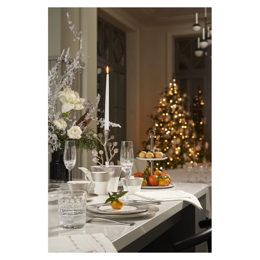 Сервиз столовый Narumi Платиновая пыль на 6 персон 20 предметов, фарфор костяной