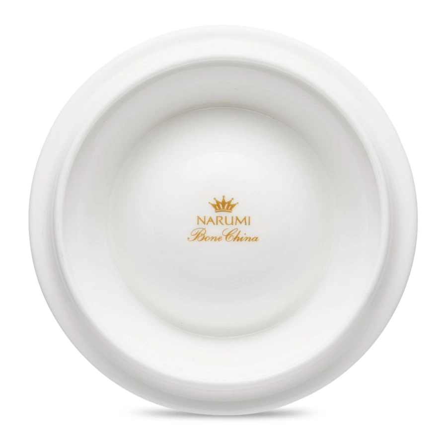 Масленка с крышкой Narumi Белый декор 9,5 см, фарфор костяной