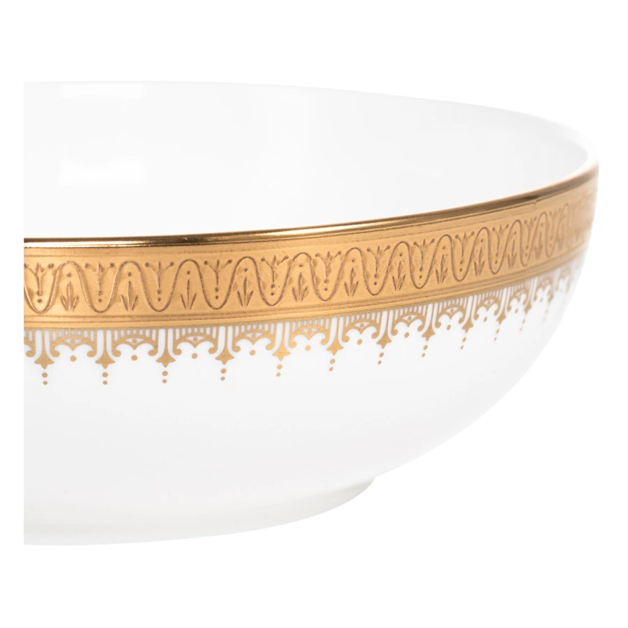 Салатник порционный Narumi Золотая монета 13 см, фарфор костяной